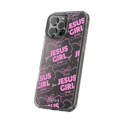 I'm a Jesus Girl Pink Case -Clear