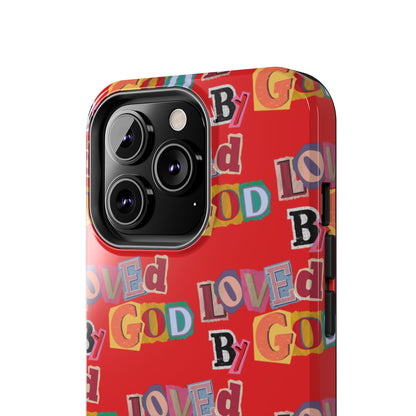 "Loved by God" Red Phone Case