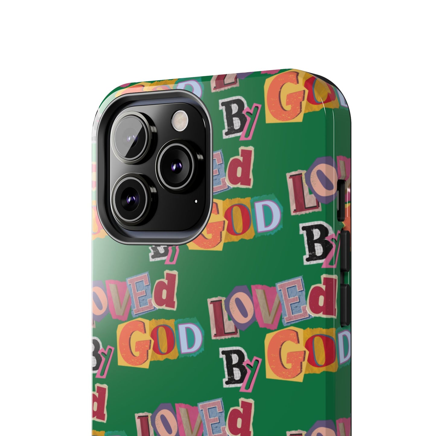 "Loved by God" Green Phone Case