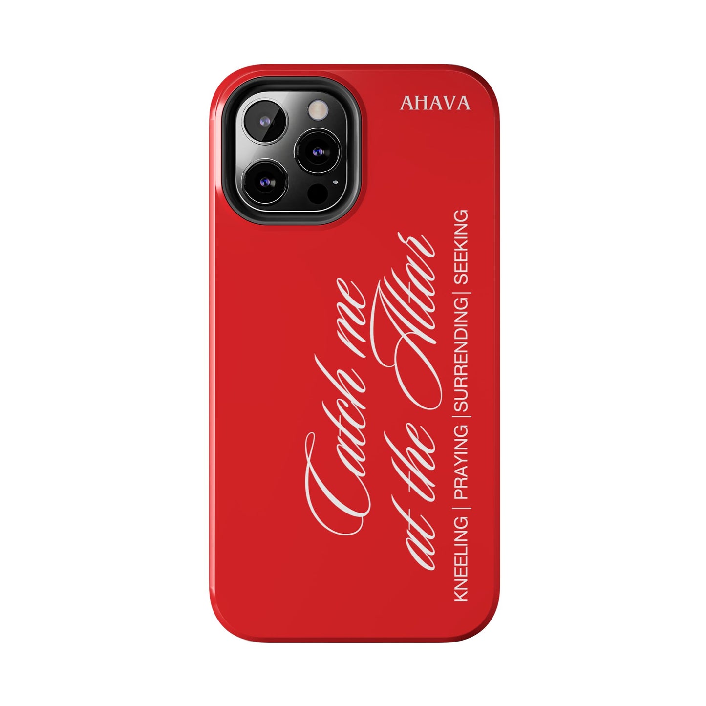 "Catch Me at the Altar" Red Phone Case