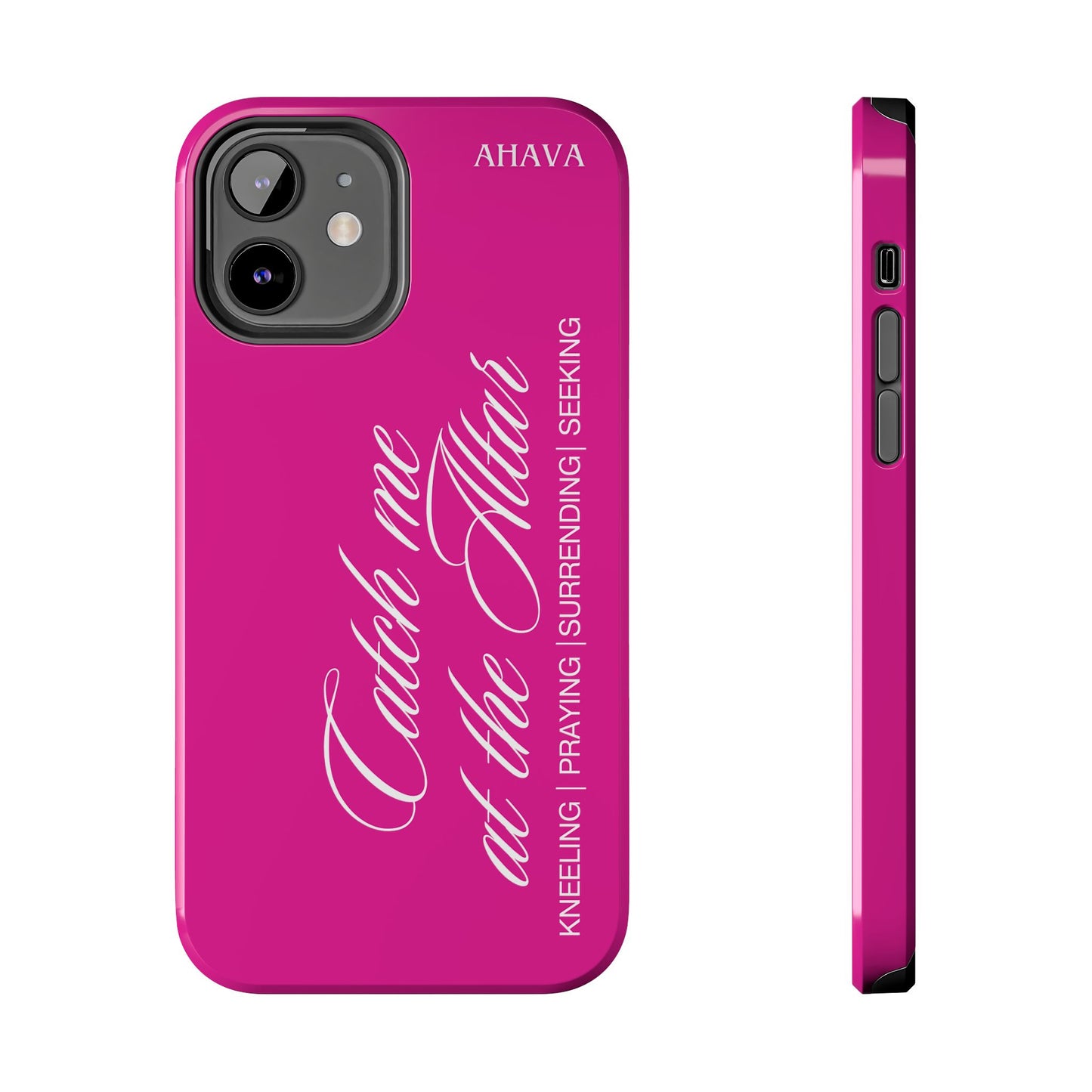 "Catch Me at the Altar" Hot Pink Phone Case