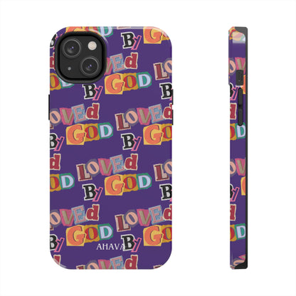"Loved by God" Purple Phone Case