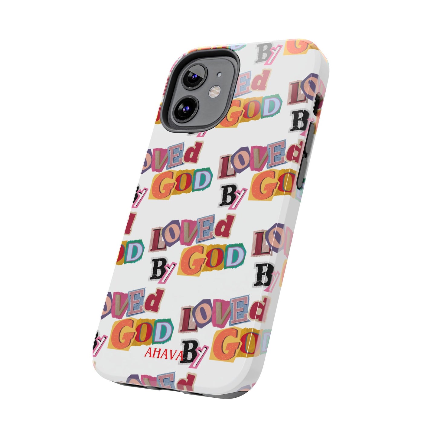 "Loved by God" white Phone Case