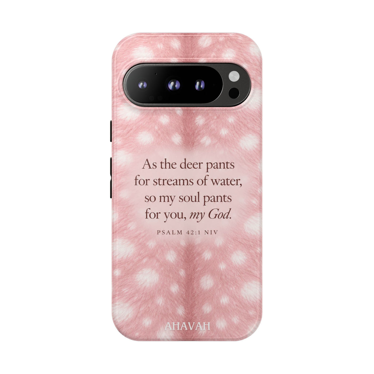 Psalm 42:1 Blush Pink Fawn Phone Case