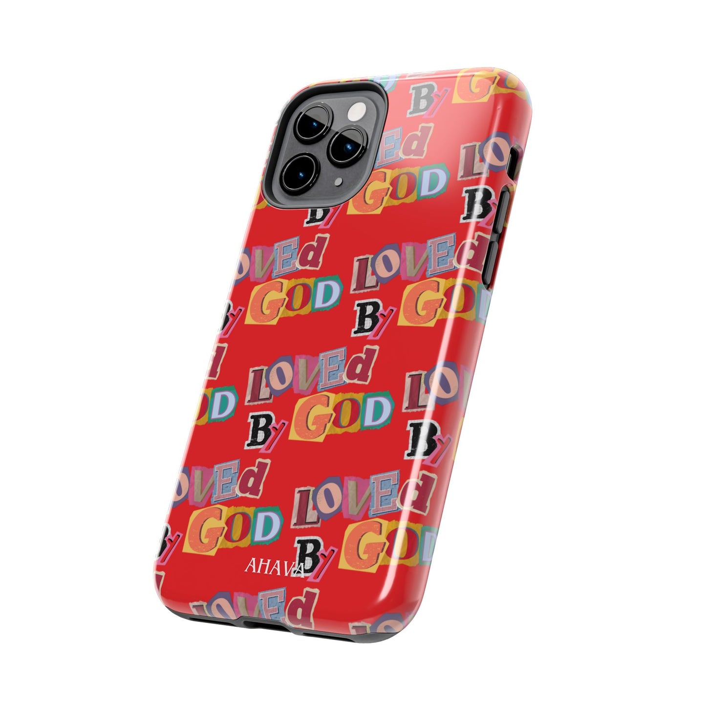 "Loved by God" Red Phone Case