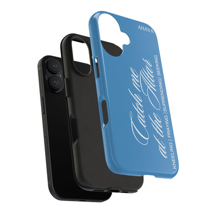 "Catch Me at the Altar" Light Blue Phone Case