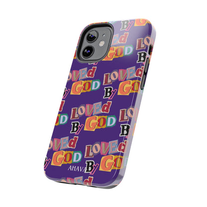 "Loved by God" Purple Phone Case