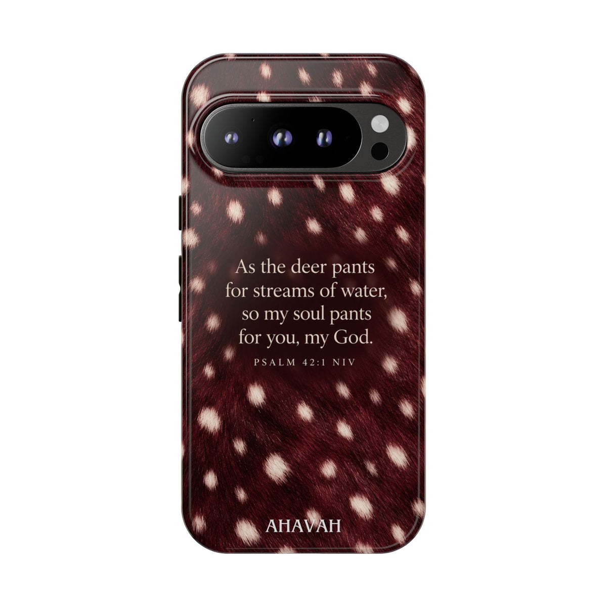 Psalm 42:1 Anointed Wine Fawn Phone Case