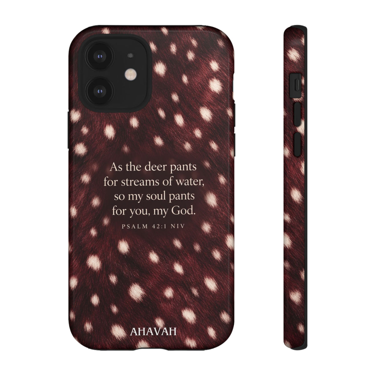 Psalm 42:1 Anointed Wine Fawn Phone Case