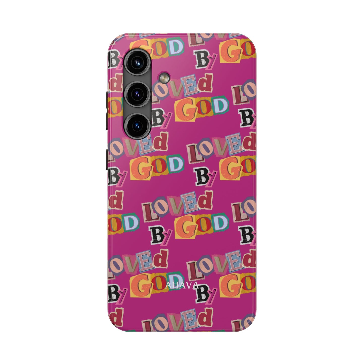 "Loved by God" Pink Phone Case