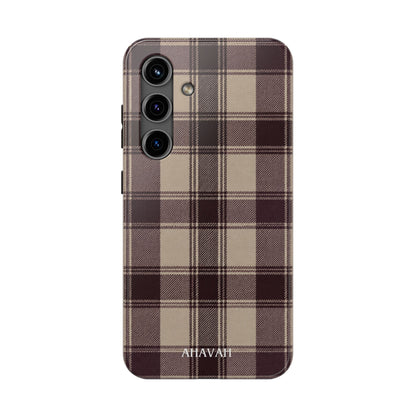 Abba’s Embrace | Warm Teddy Plaid Phone Case