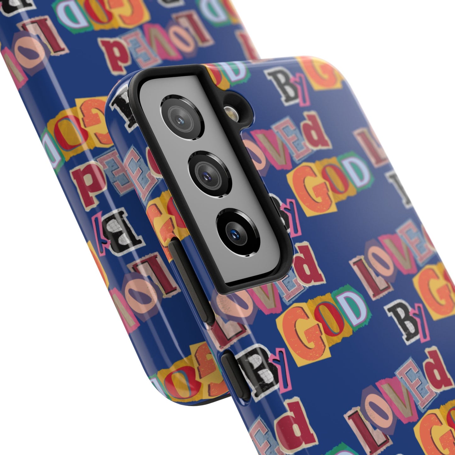 "Loved by God" Blue Phone Case