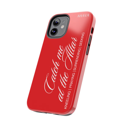 "Catch Me at the Altar" Red Phone Case
