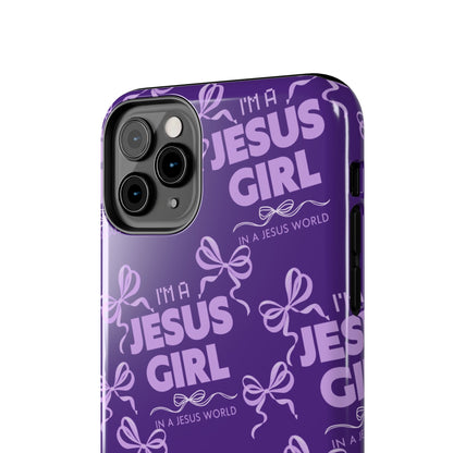 I'm a Jesus Girl Phone Case - Purple