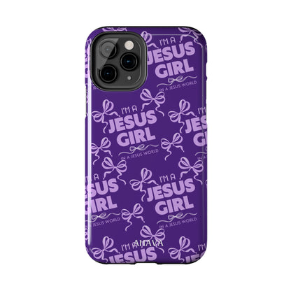 I'm a Jesus Girl Phone Case - Purple
