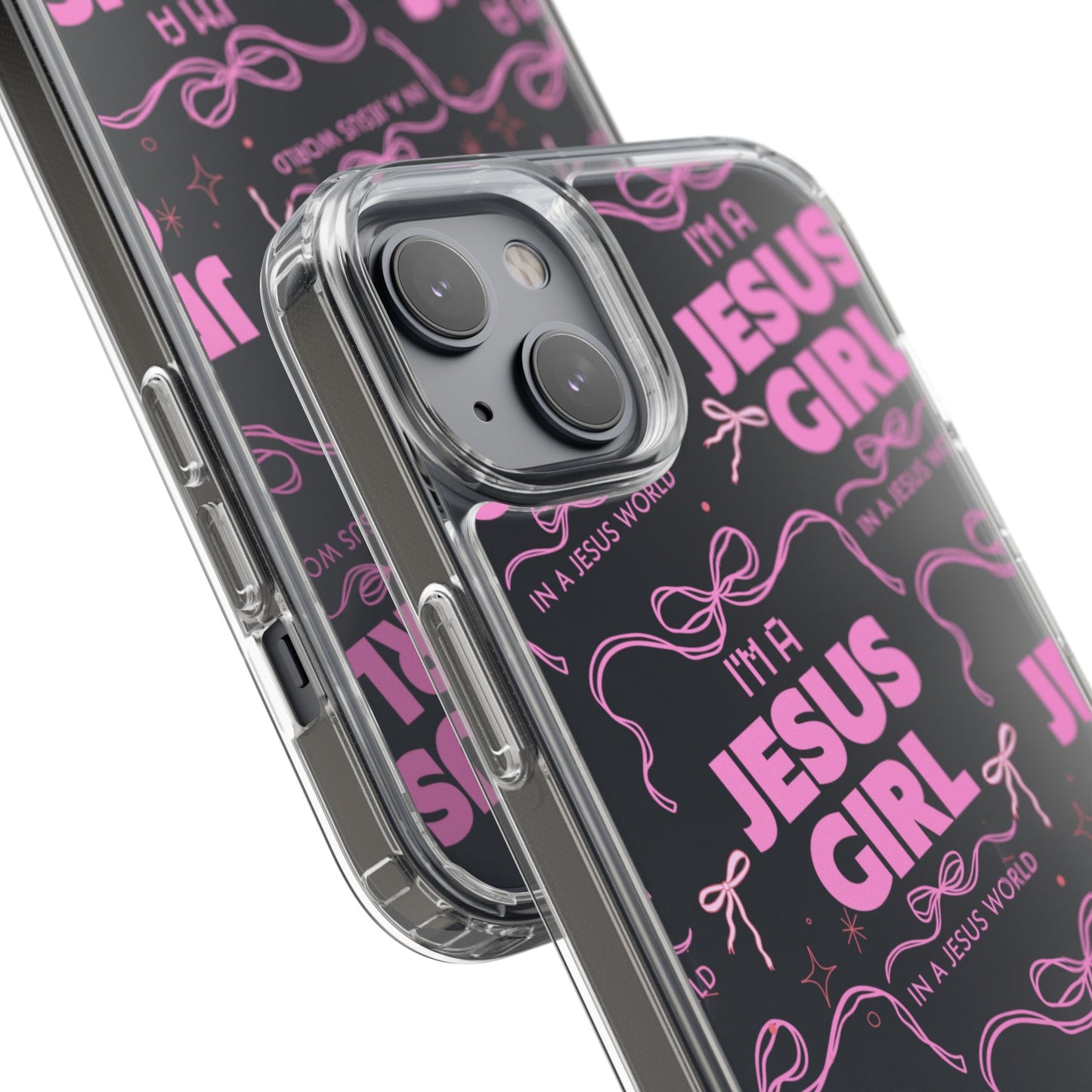 I'm a Jesus Girl Pink Case -Clear