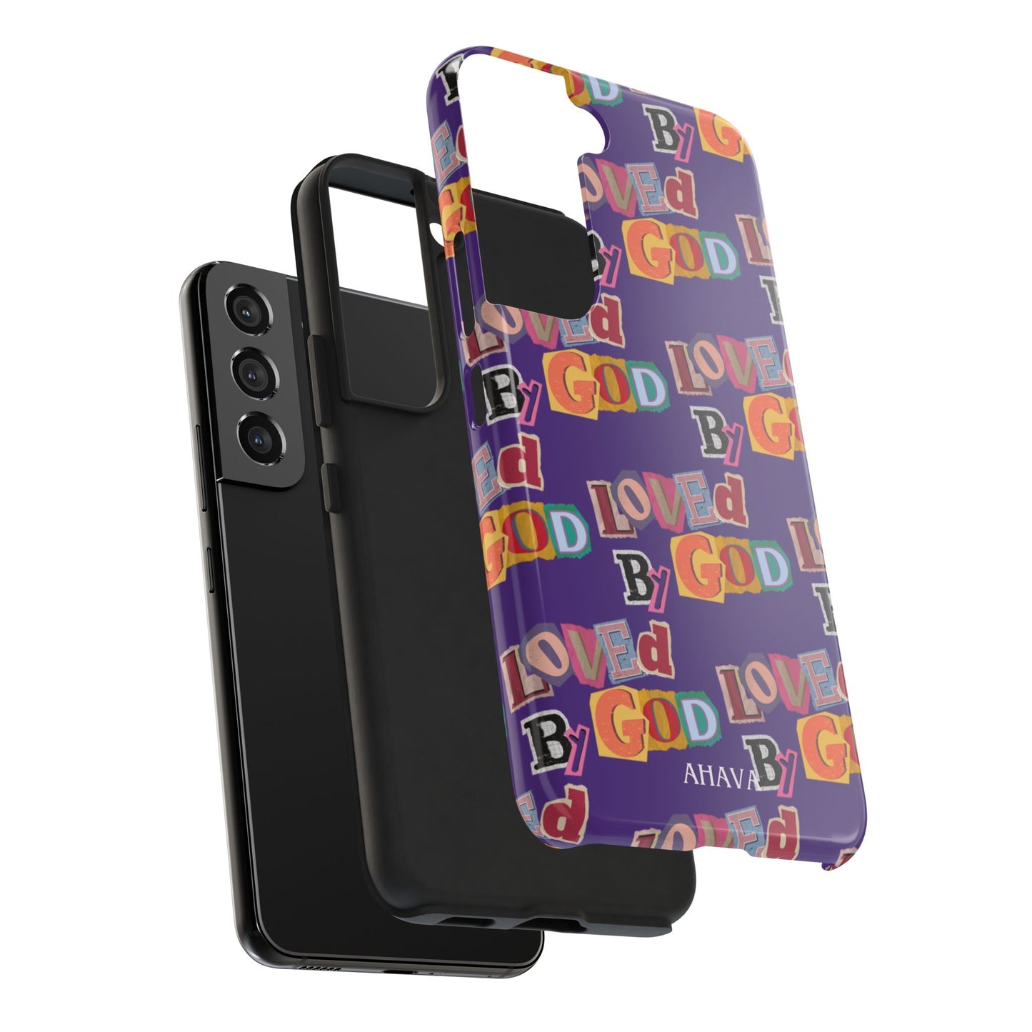 "Loved by God" Purple Phone Case