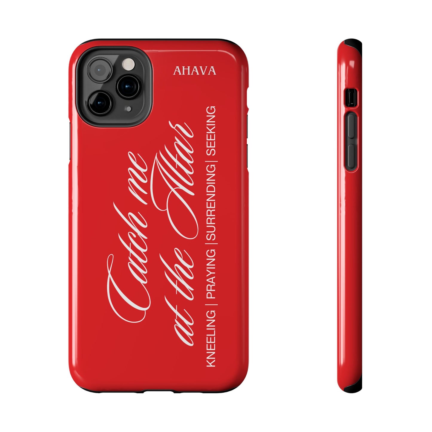 "Catch Me at the Altar" Red Phone Case
