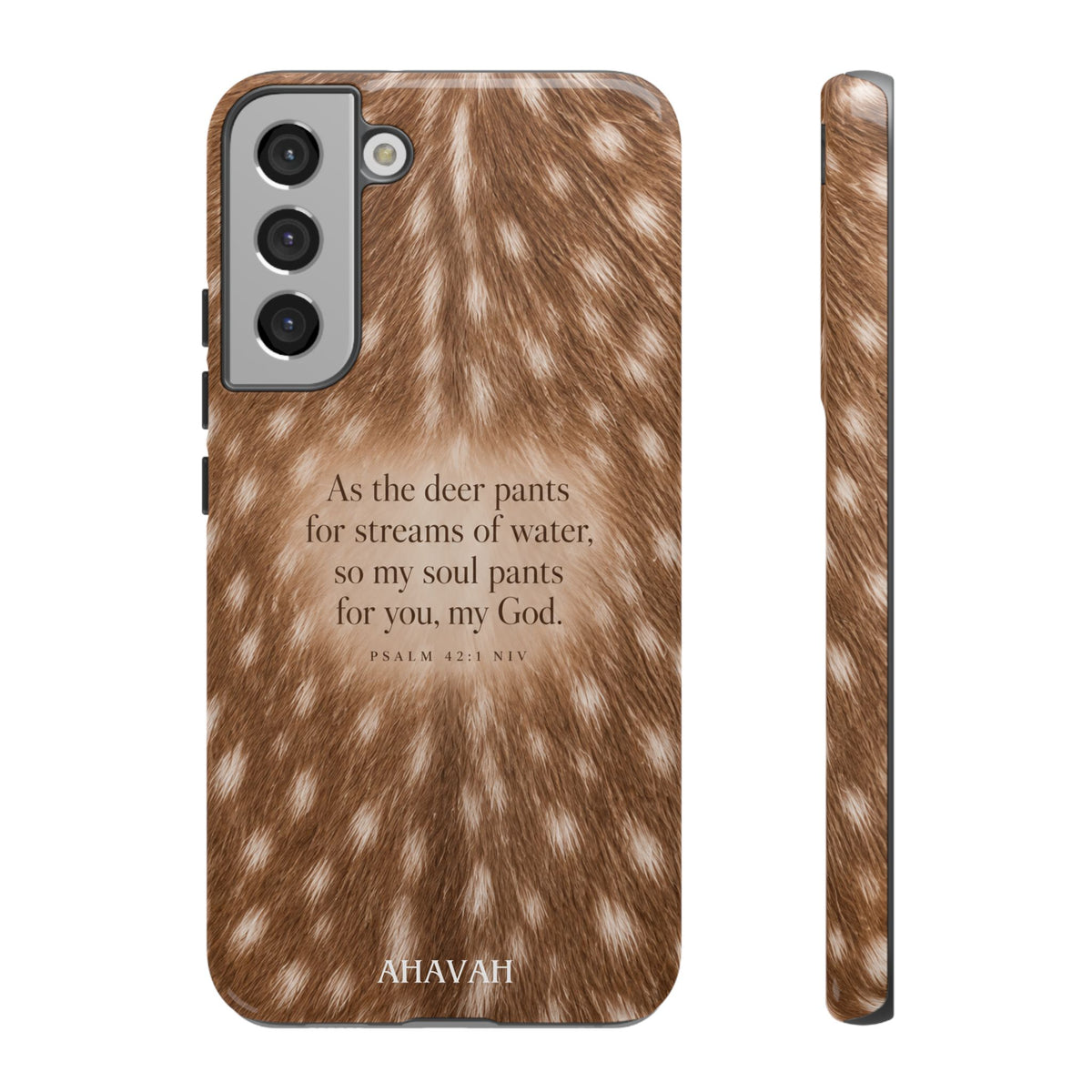 Psalm 42:1 Fawn Print Phone Case
