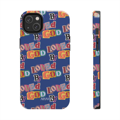 "Loved by God" Blue Phone Case