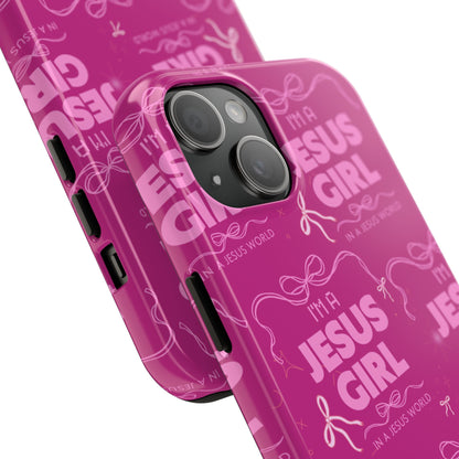 I'm a Jesus Girl Phone Case - Pink