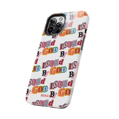"Loved by God" white Phone Case
