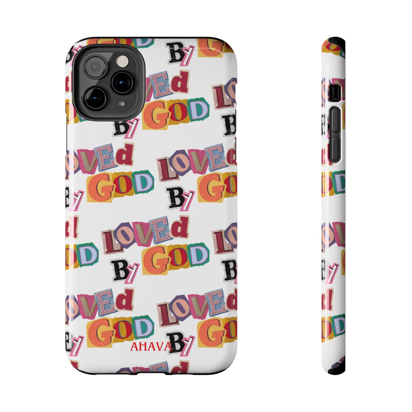 "Loved by God" white Phone Case