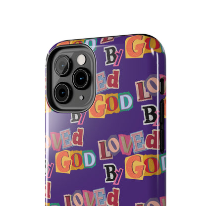 "Loved by God" Purple Phone Case