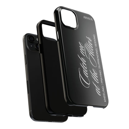 "Catch Me at the Altar" Black Phone Case