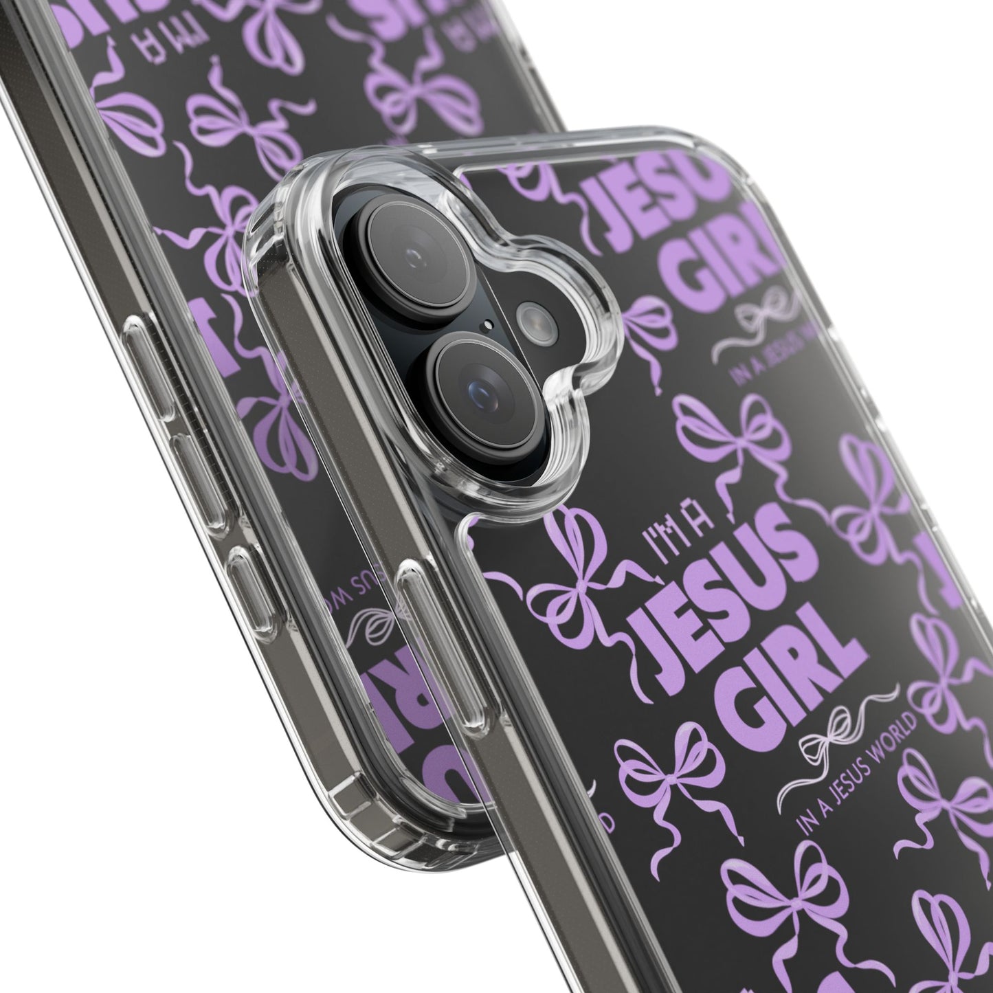 I'm a Jesus Girl Purple Case -Clear