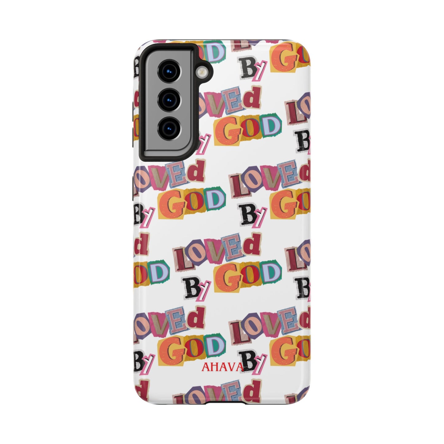 "Loved by God" white Phone Case