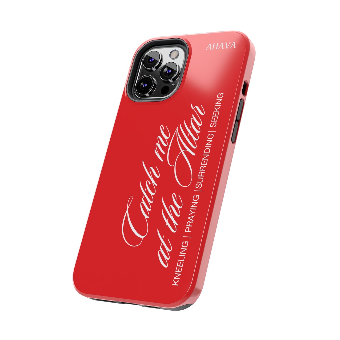 "Catch Me at the Altar" Red Phone Case