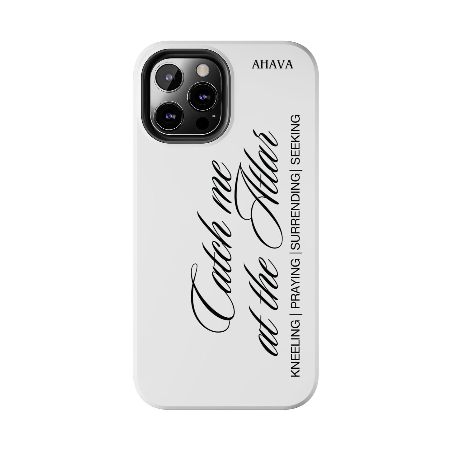 "Catch Me at the Altar" White Phone Case