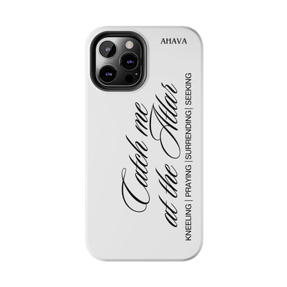 "Catch Me at the Altar" White Phone Case