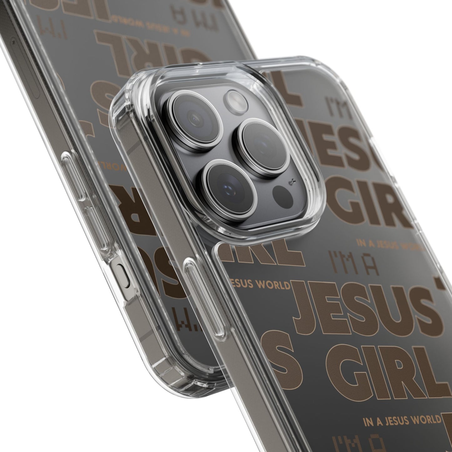 I'm a Jesus Girl Brown Case -Clear
