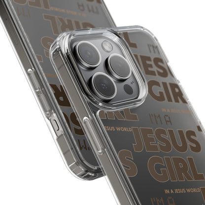 I'm a Jesus Girl Brown Case -Clear