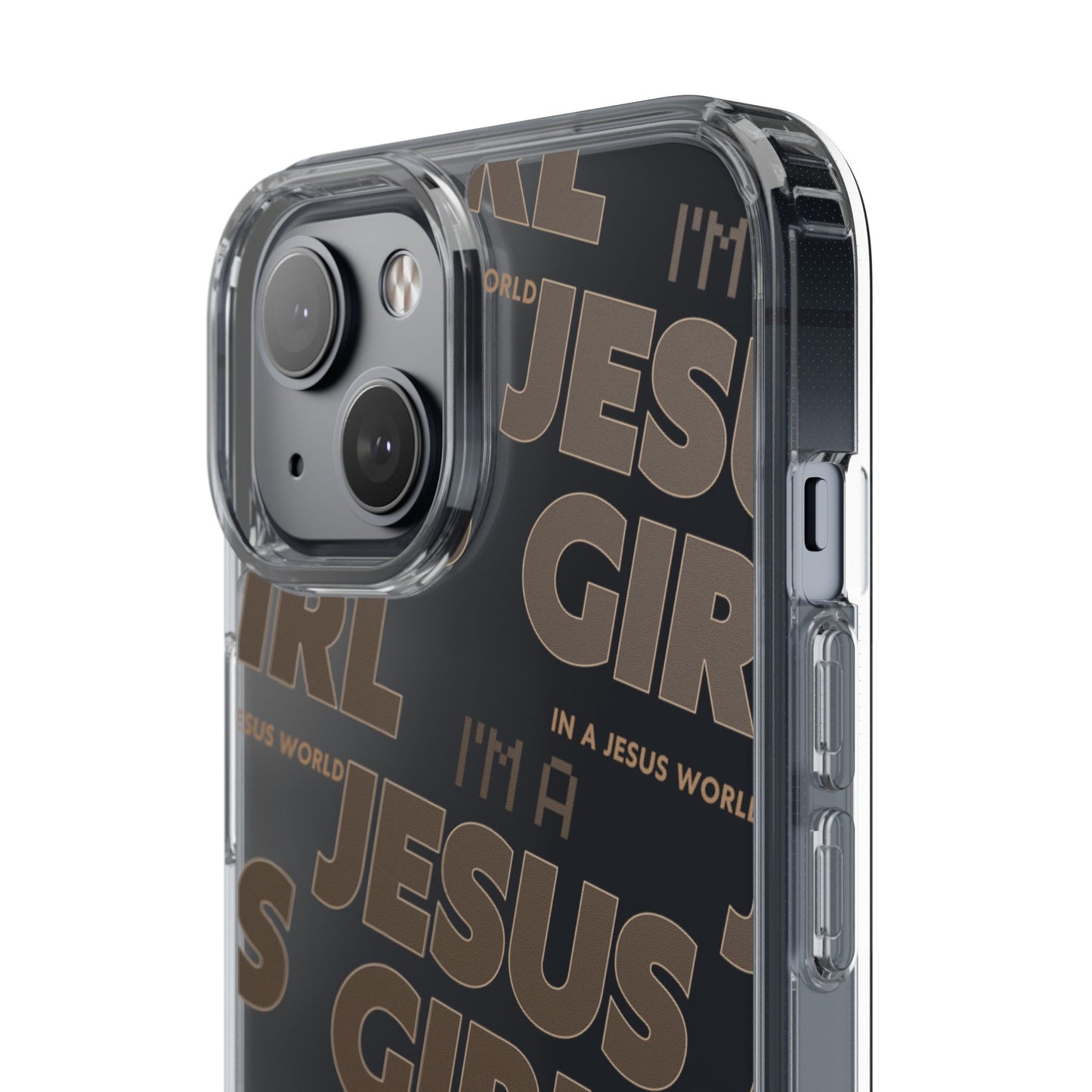 I'm a Jesus Girl Brown Case -Clear