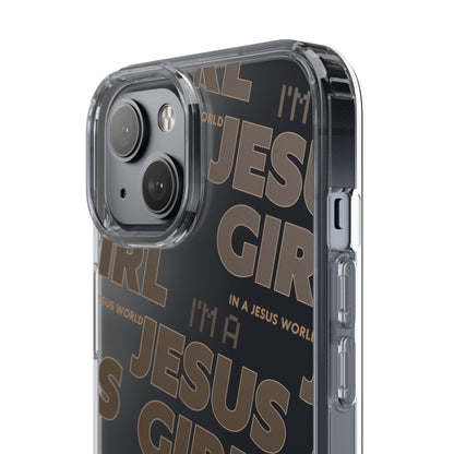 I'm a Jesus Girl Brown Case -Clear