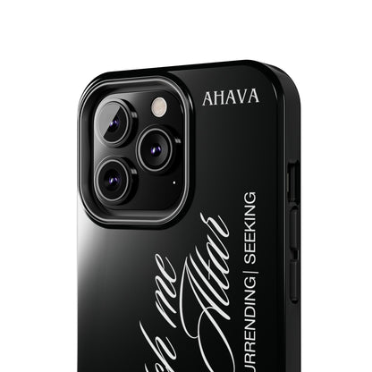 "Catch Me at the Altar" Black Phone Case