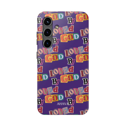 "Loved by God" Purple Phone Case