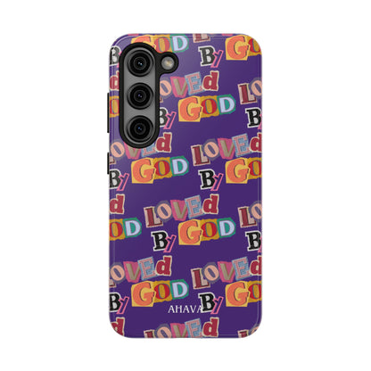 "Loved by God" Purple Phone Case