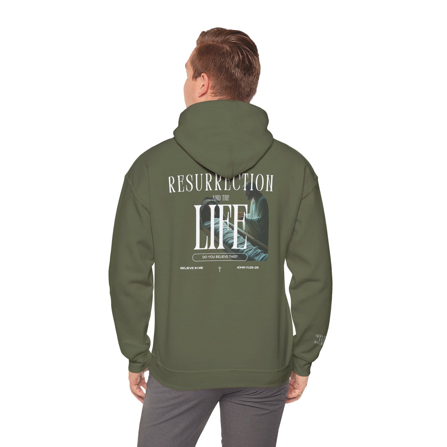 Resurrection and the Life | John 11:25 Hoodie