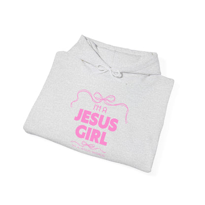 Jesus girl in a Jesus World Hoodie