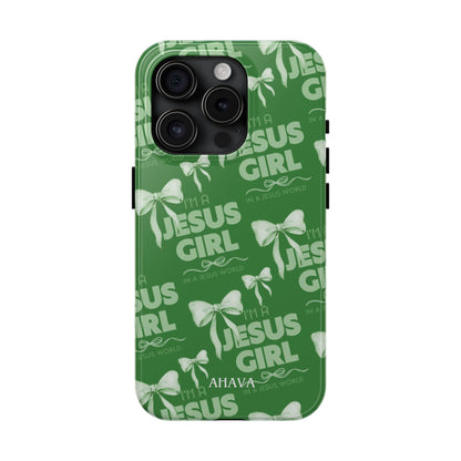 I'm a Jesus Girl Case - Green