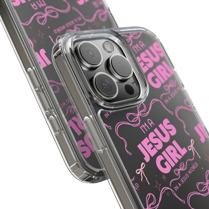 I'm a Jesus Girl Pink Case -Clear