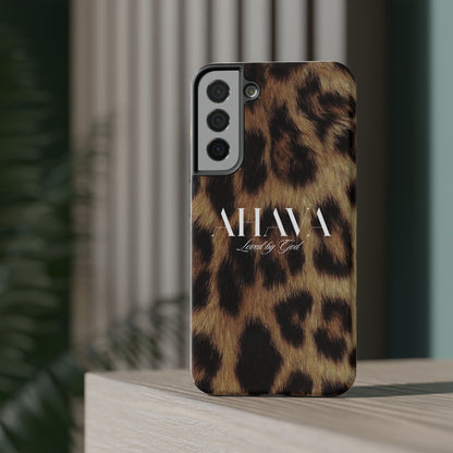 Leopard Print Ahava Phone Case