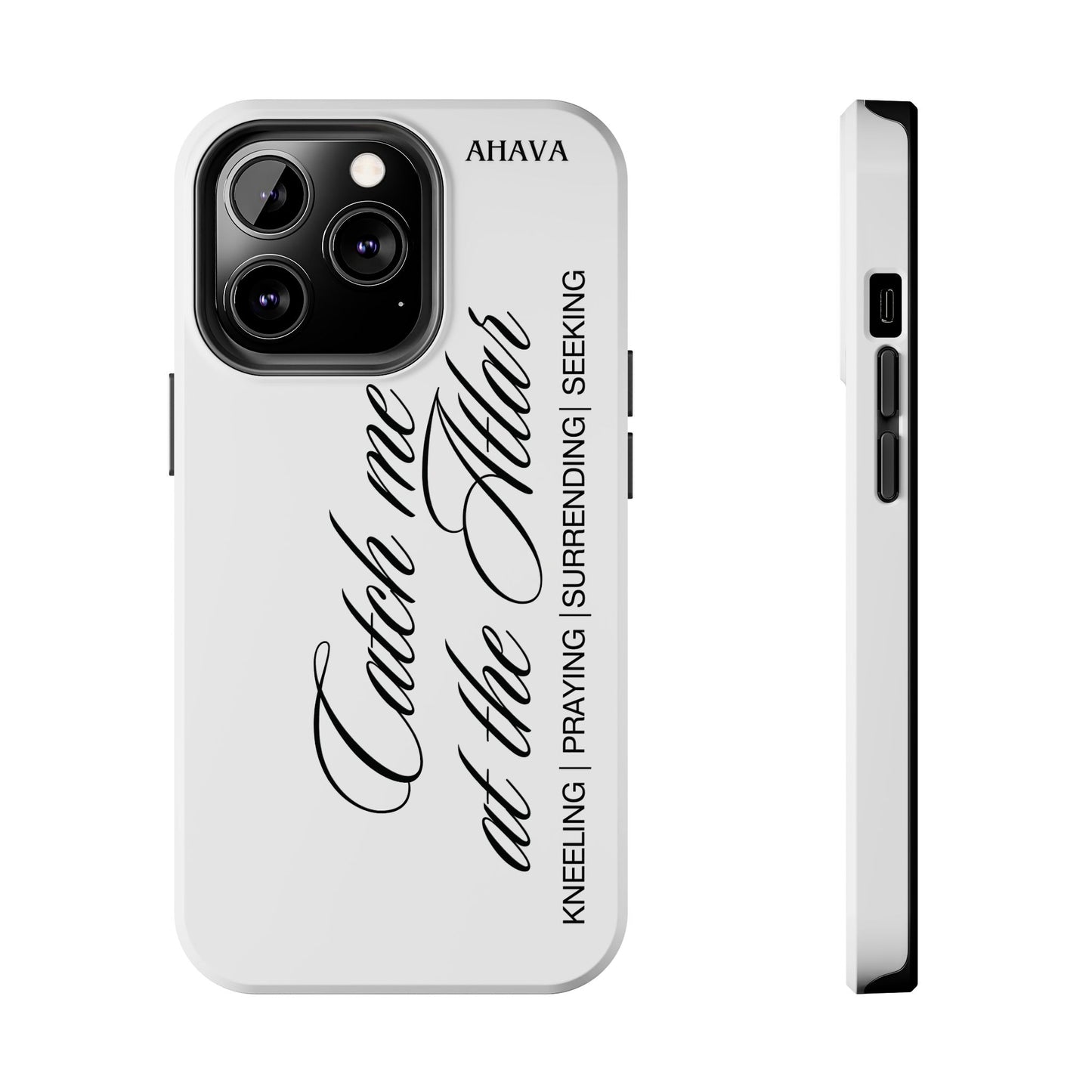"Catch Me at the Altar" White Phone Case