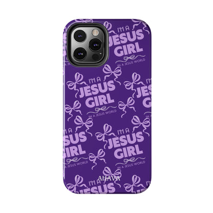 I'm a Jesus Girl Phone Case - Purple