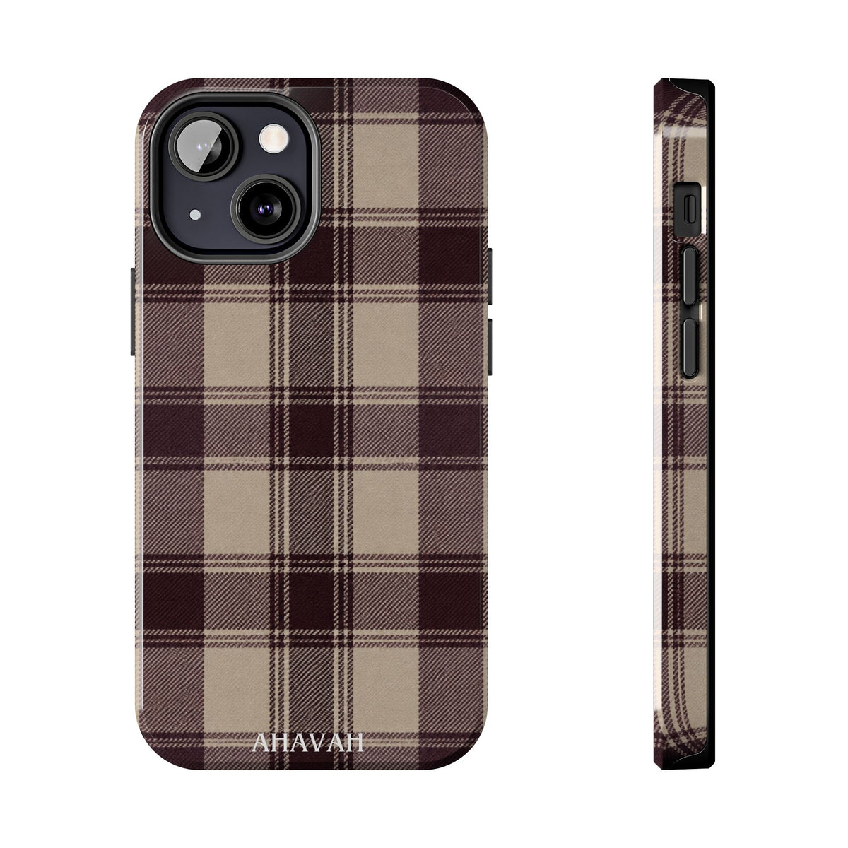 Abba’s Embrace | Warm Teddy Plaid Phone Case