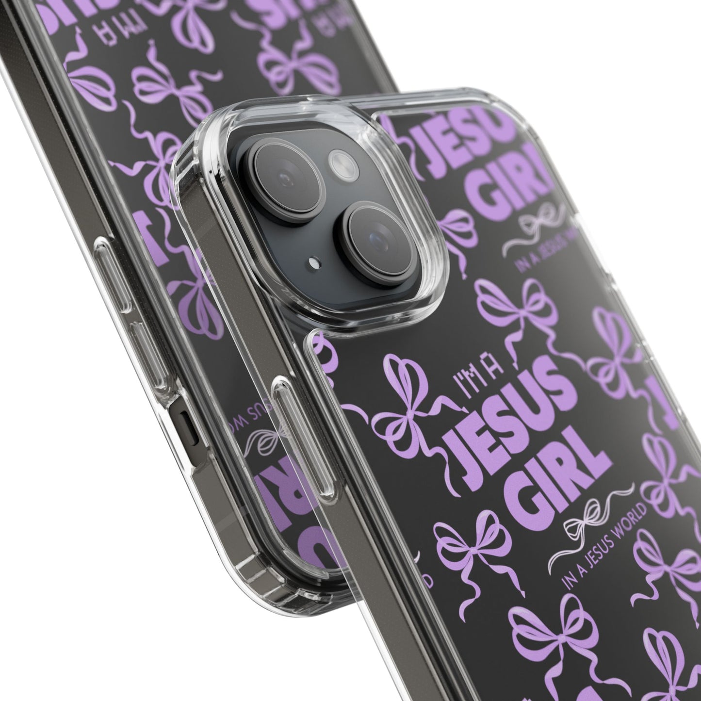 I'm a Jesus Girl Purple Case -Clear